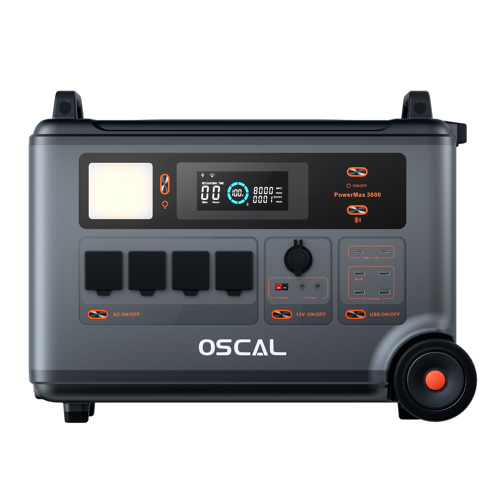 OSCALPowerMax3600PortablePowerStation3600Wh3000WACOutput