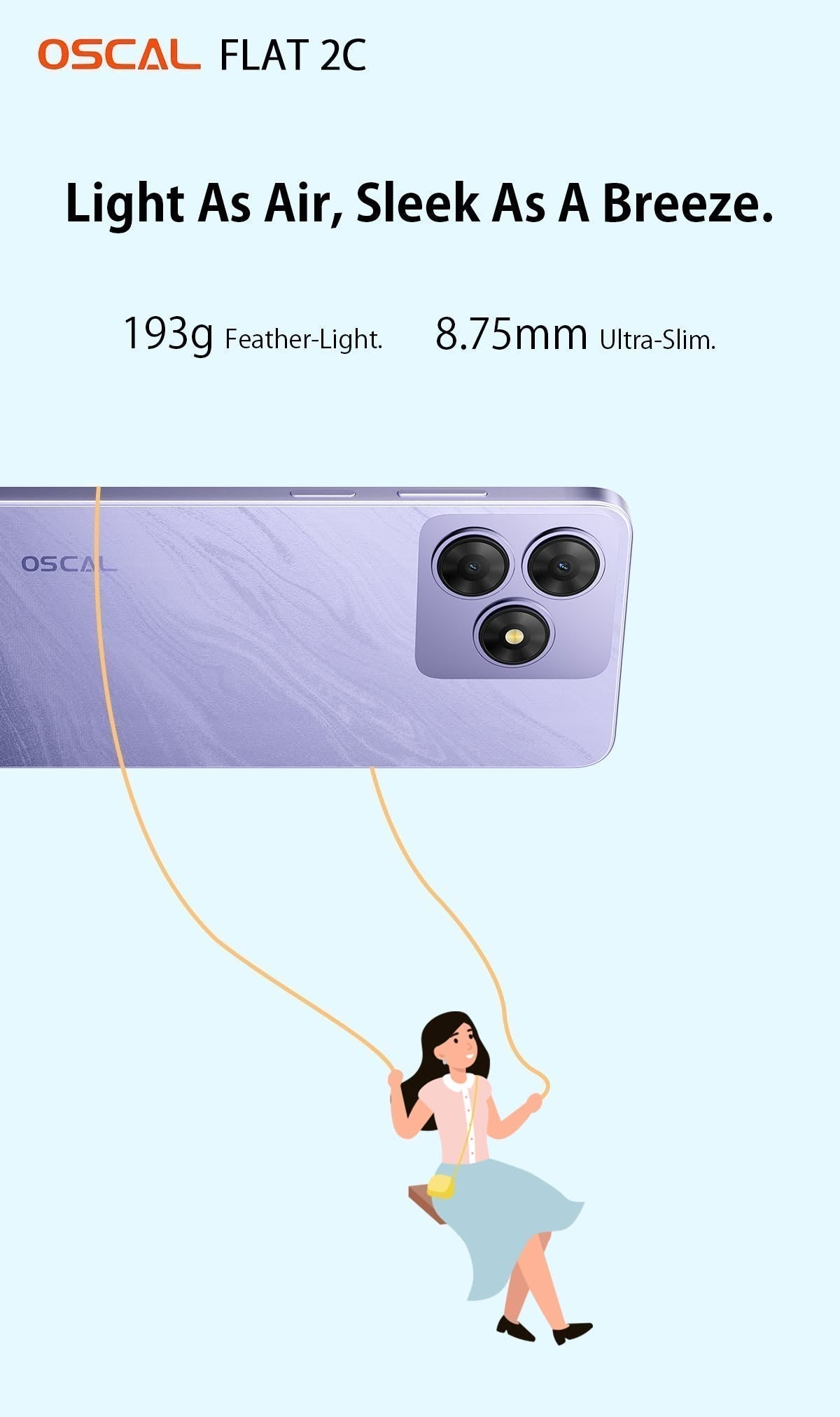 OSCAL FLAT 2C: The Big-Screen Phone That Keeps the Essentials Right
