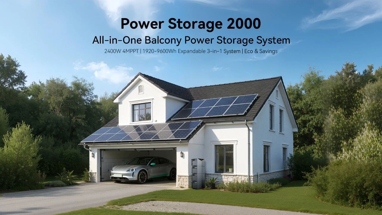 OSCAL Power Storage 2000: AI-Powered 3-in-1 Balcony Solar System with 2400W Input and Smart TOU Optimization