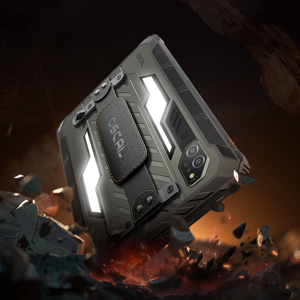 OSCAL Spider 10: The Rugged Tablet with a Built-in 1100-Lumen Camping Light