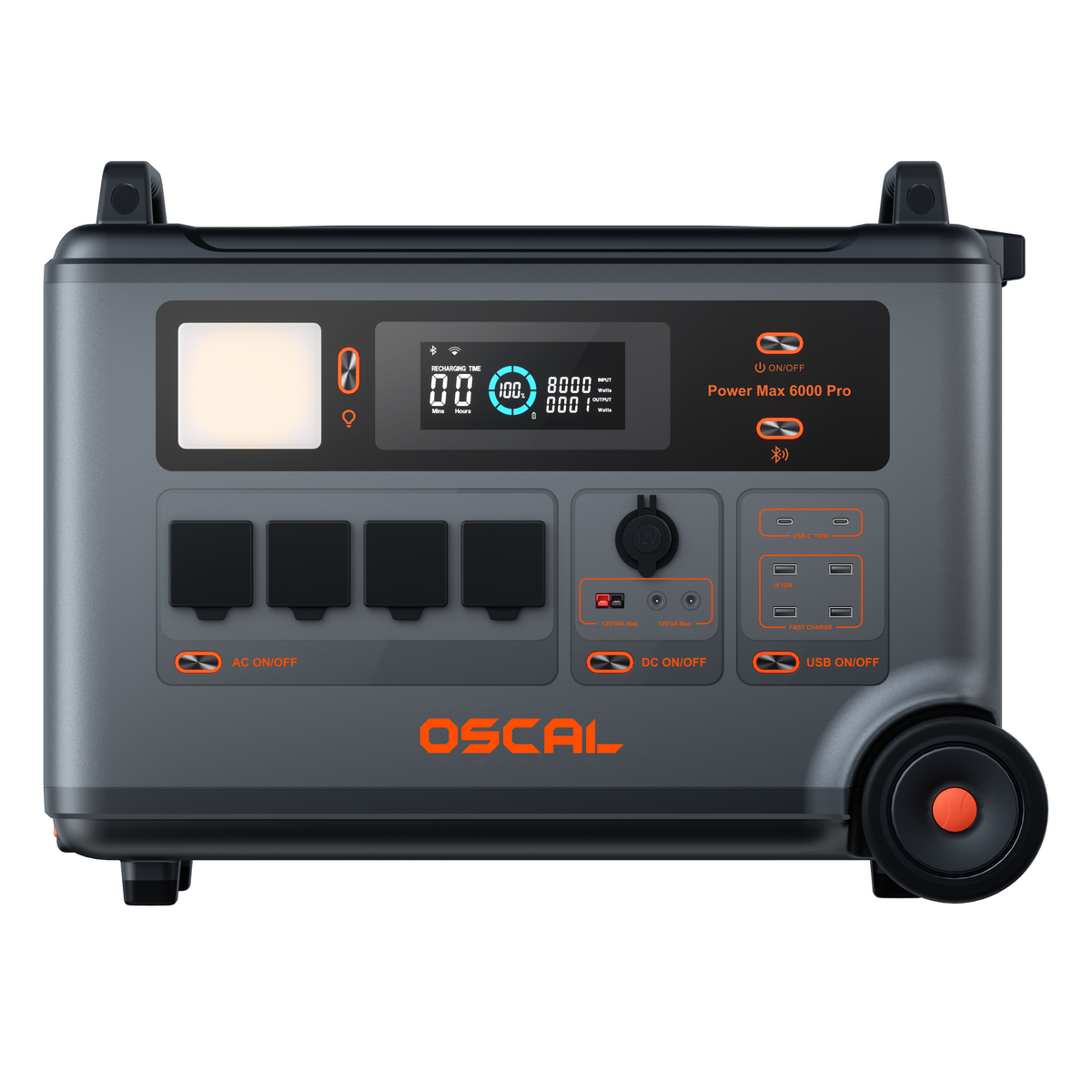 OSCAL PowerMax 6000 Pro Portable Power Station 6000W 3600Wh