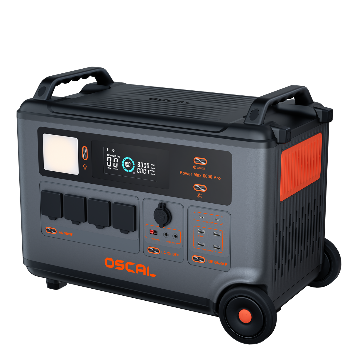 OSCAL PowerMax 6000 Pro Portable Power Station 6000W 3600Wh
