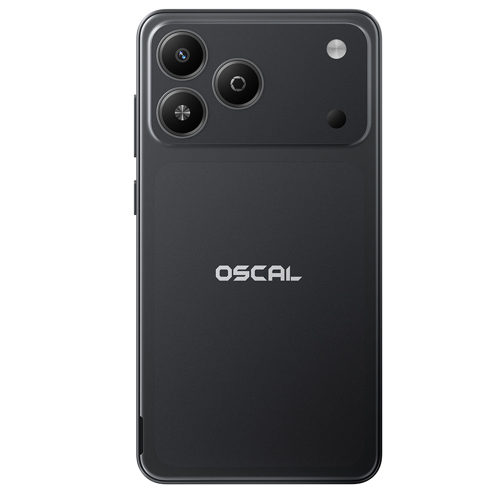 OSCAL Flat 3C Mini Unlocked Phone for Seniors,5" Small Screen,Android 16 Go,3000mAh Removable Battery,Dual SIM 4G LTE,Large Font & TalkBack