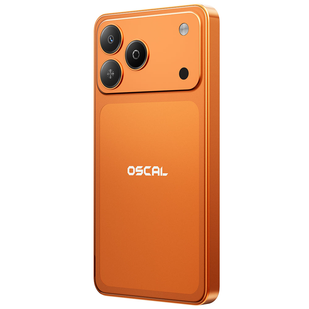 OSCAL Flat 3C Mini Unlocked Phone for Seniors,5" Small Screen,Android 16 Go,3000mAh Removable Battery,Dual SIM 4G LTE,Large Font & TalkBack