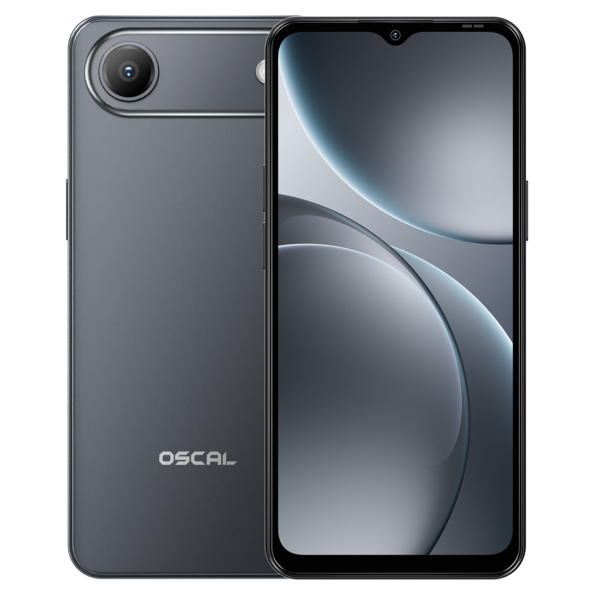 OSCAL FLAT 3C Unlocked Cell Phone,Android 16 Phone with 6.56" HD+ Display,5000mAh Battery,16(4+12)+64GB/1TB Expandable,32MP Rear Camera,IP54,DokeOS 5.0