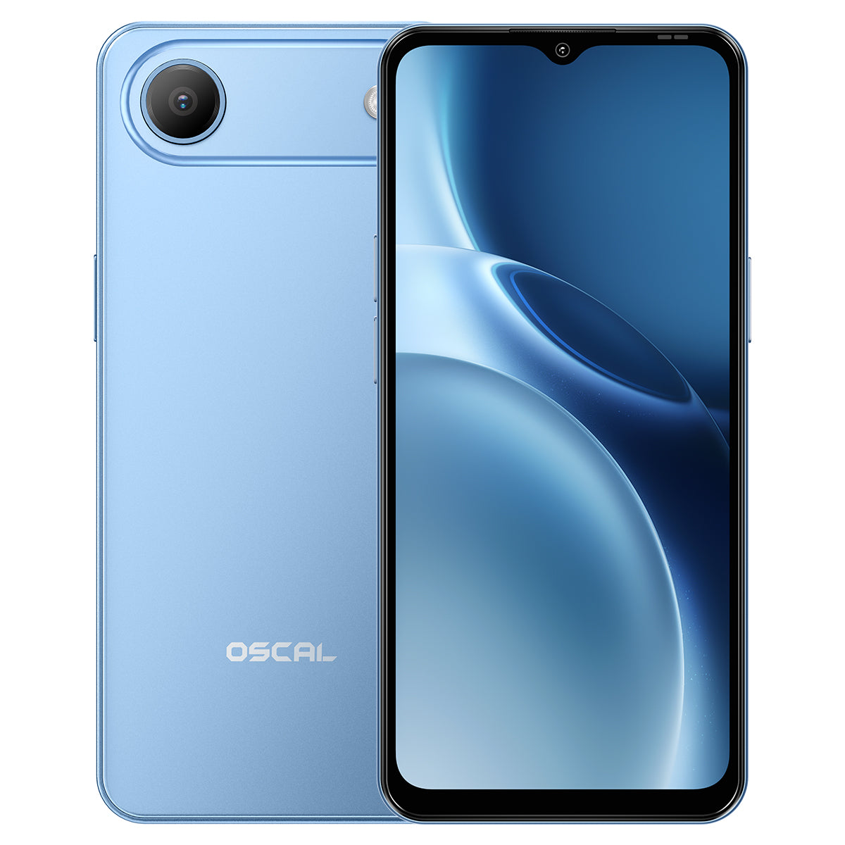 OSCAL FLAT 3C Unlocked Cell Phone,Android 16 Phone with 6.56" HD+ Display,5000mAh Battery,16(4+12)+64GB/1TB Expandable,32MP Rear Camera,IP54,DokeOS 5.0