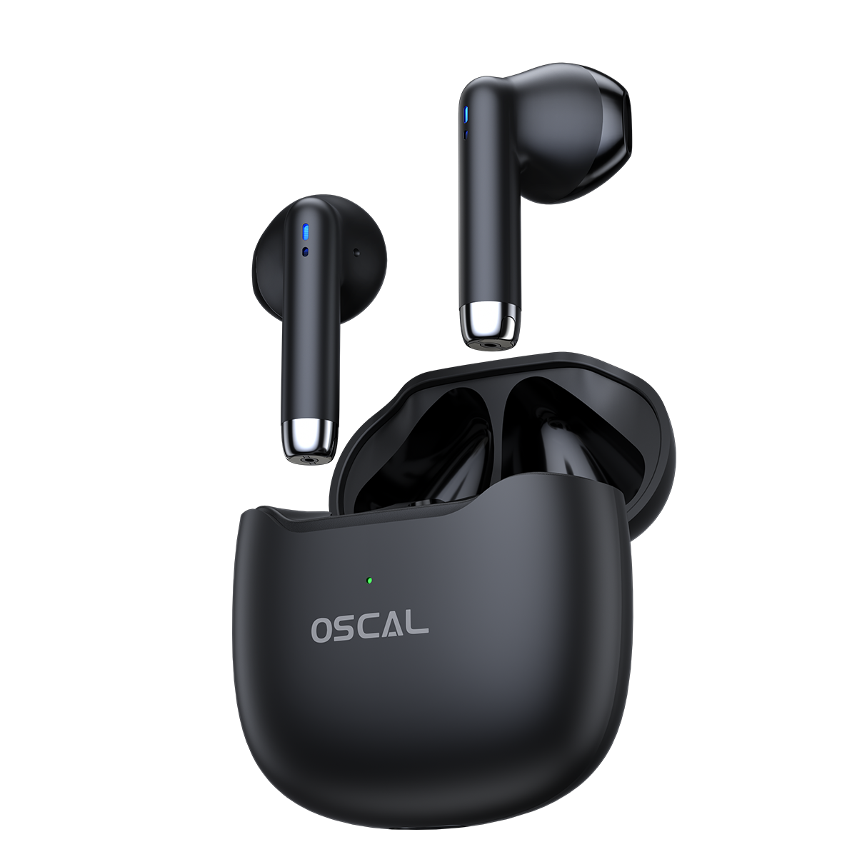 OSCAL Hibuds 5 Mini Auriculares inalámbricos Bluetooth 5.3 con sensores táctiles, intrauditivos e impermeables IPX7