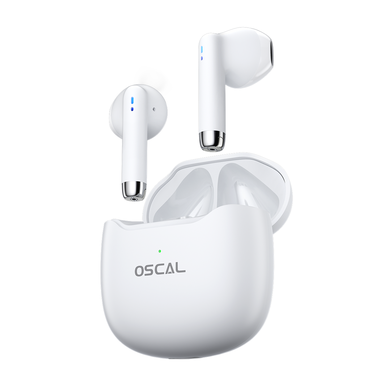 OSCAL Hibuds 5 Mini Auriculares inalámbricos Bluetooth 5.3 con sensores táctiles, intrauditivos e impermeables IPX7