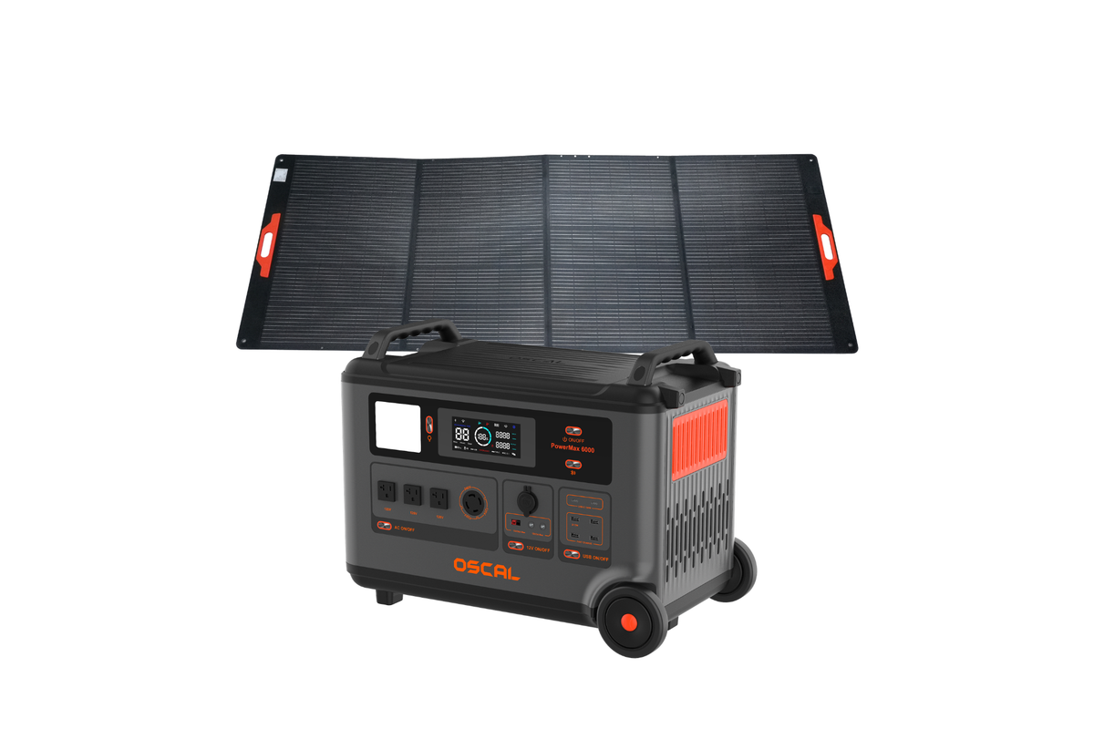 OSCAL PowerMax 6000 Portable Power Station 6000W (Spitze 7200W) 3600Wh
