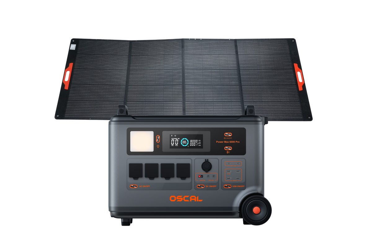 OSCAL PowerMax 6000 Pro Portable Power Station 6000W 3600Wh