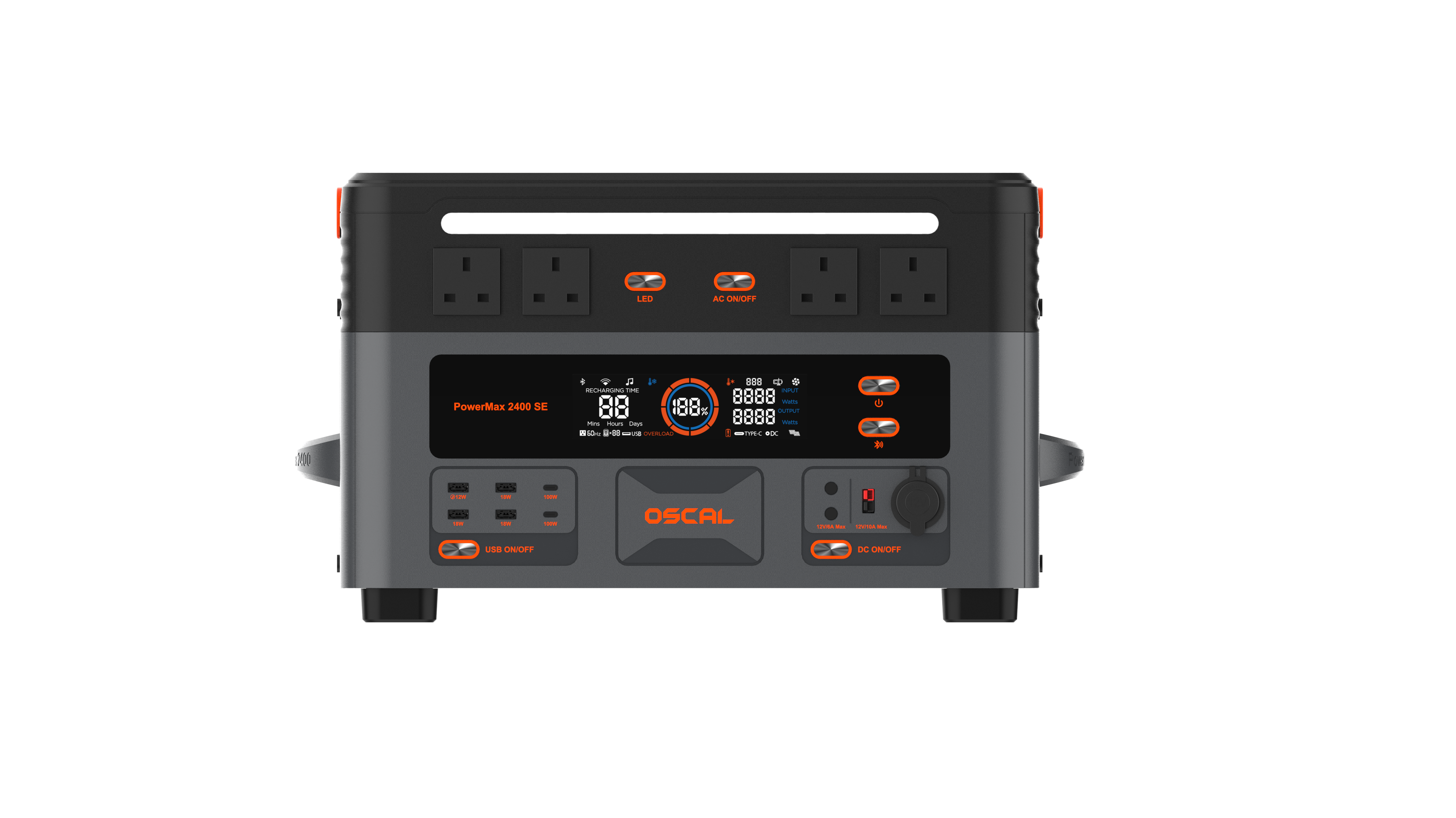 OSCAL PowerMax 2400 SE Portable Power Station 2016Wh 2400W (4800W Peak)