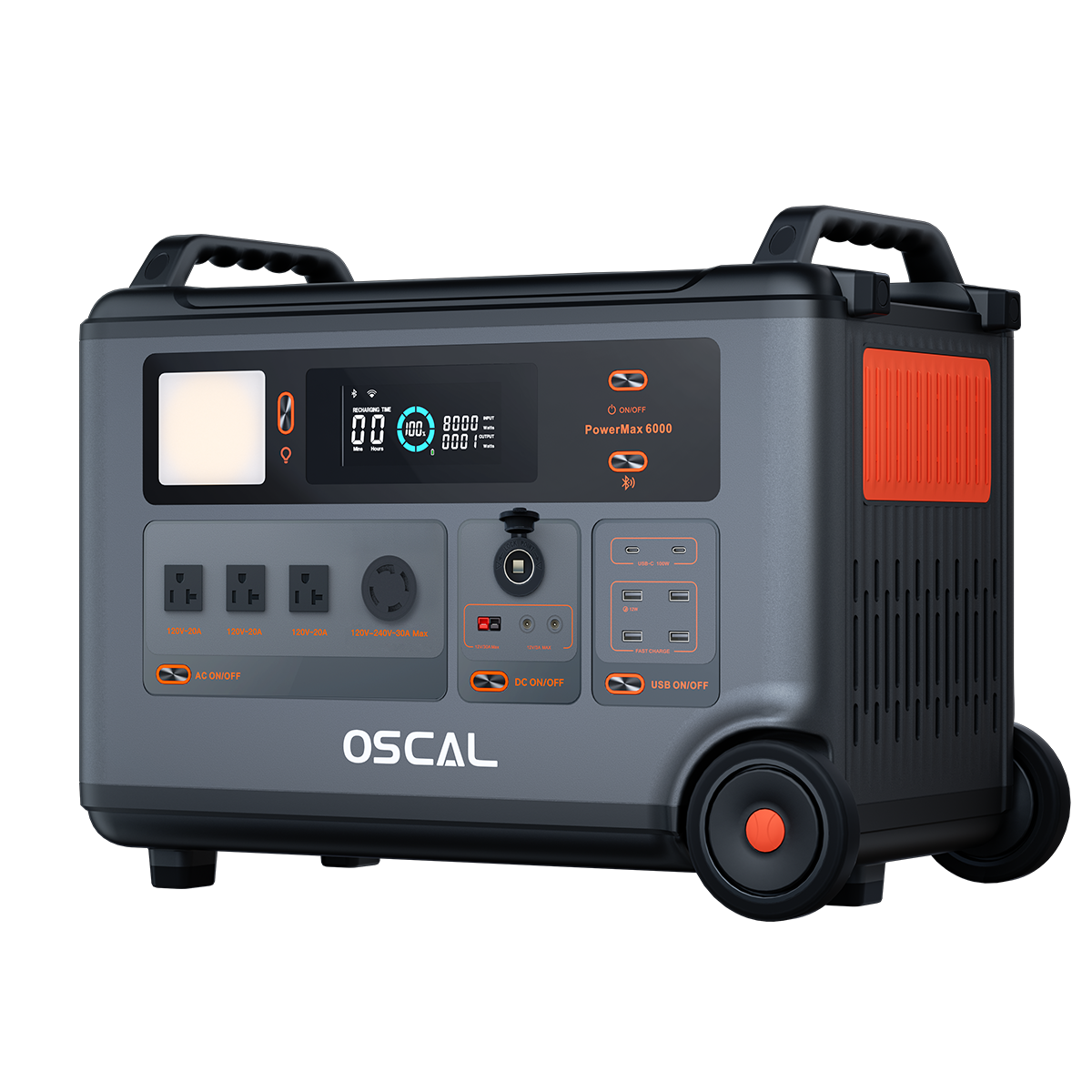 OSCAL PowerMax 6000 Portable Power Station 6000W (Spitze 7200W) 3600Wh