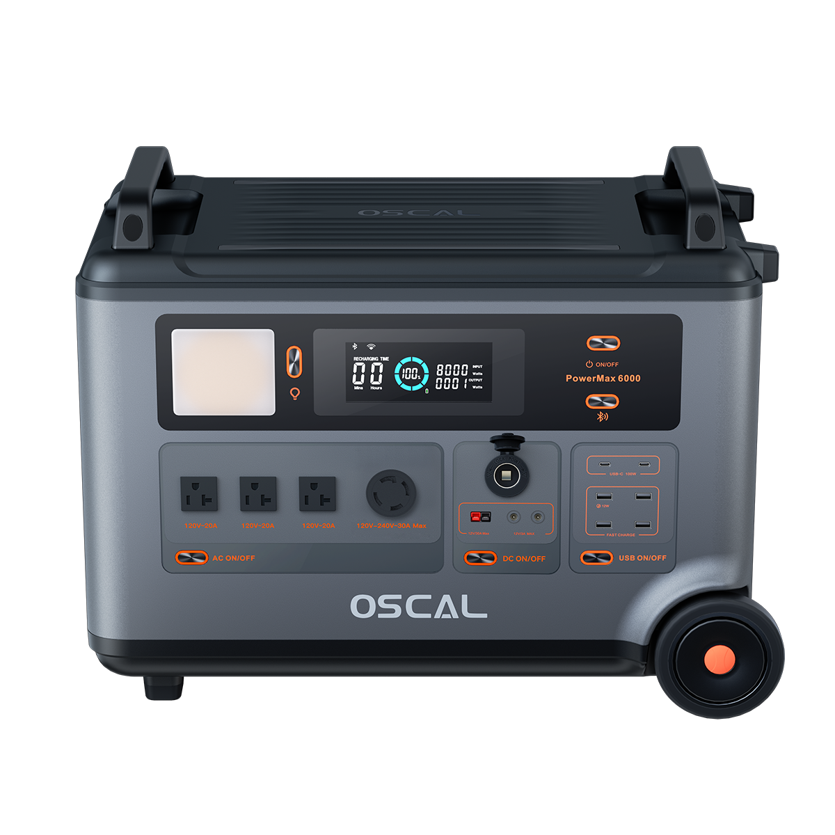 OSCAL PowerMax 6000 Portable Power Station 6000W (Spitze 7200W) 3600Wh