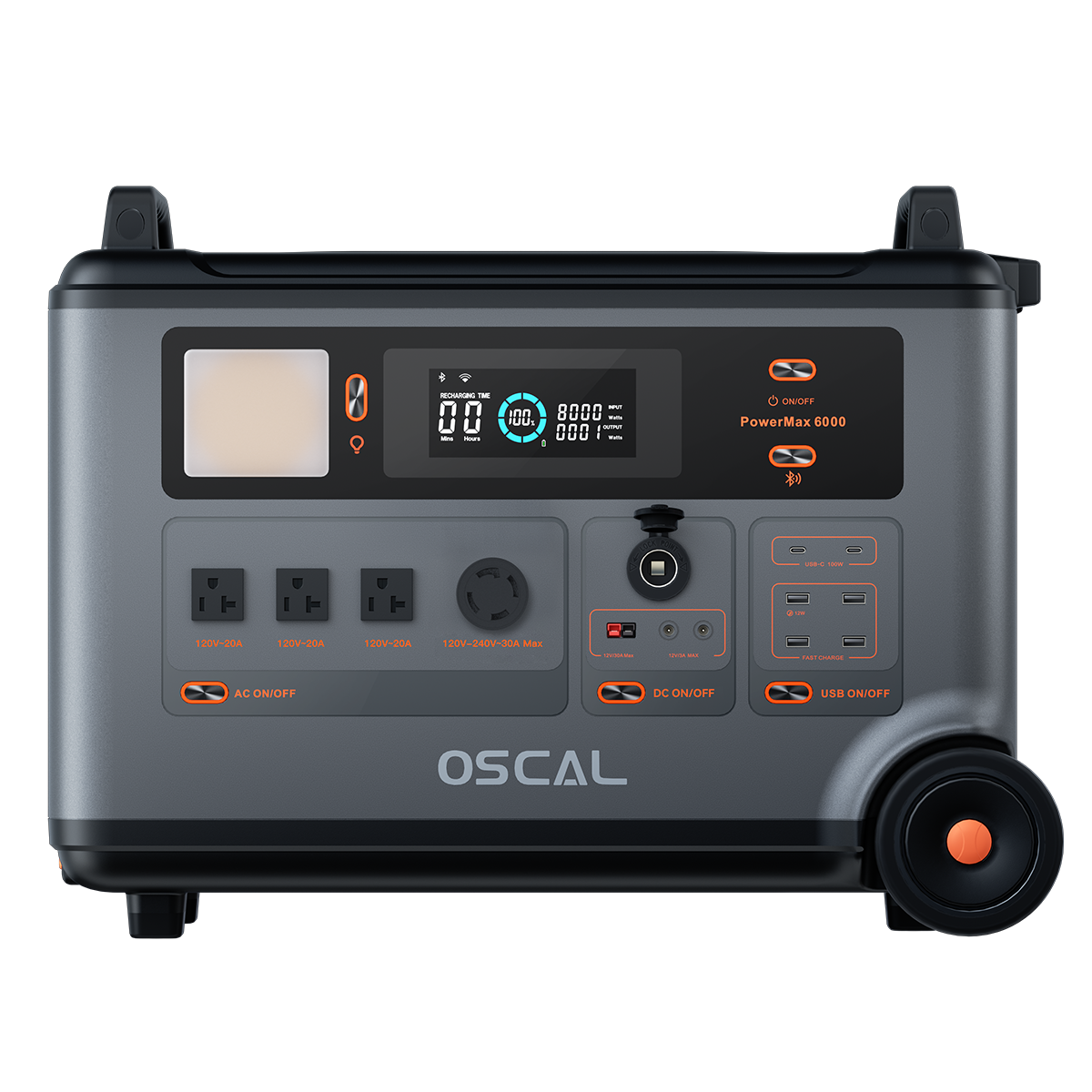 OSCAL PowerMax 6000 Portable Power Station 6000W (Spitze 7200W) 3600Wh