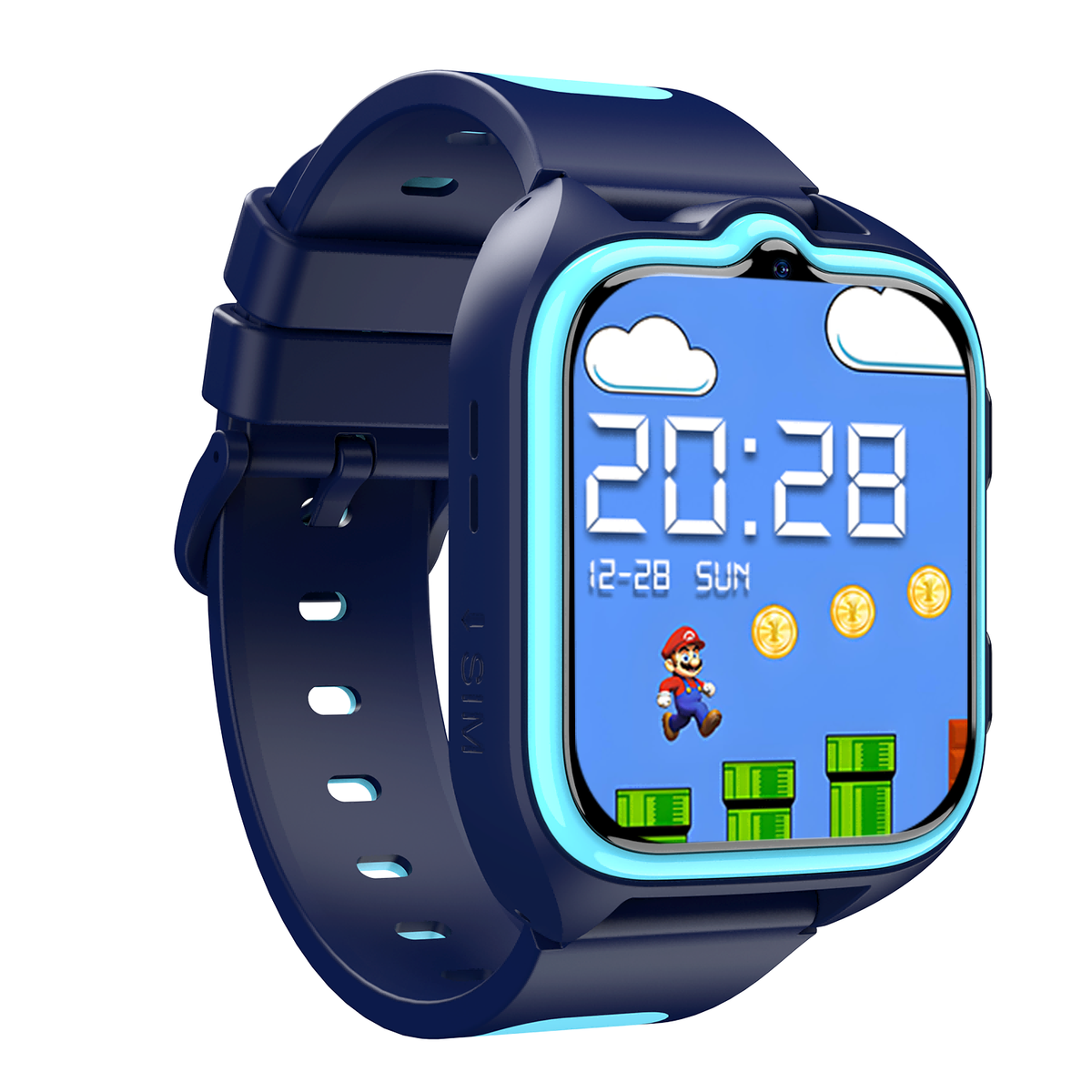 OSCAL T2 4G Orologio Smart per Bambini con Chiamate Video, Tracker GPS+LBS+WIFI e Funzione SOS