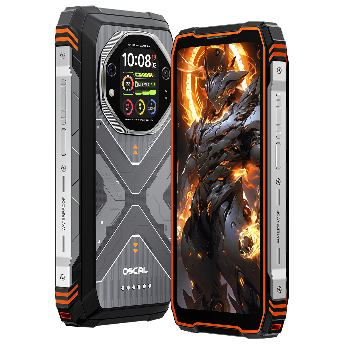 OSCAL Tank 1 Robustes Smartphone 20000mAh/55W 6,78" FHD+ 120Hz & 2,01" Rückseiten-Touchscreen Nachtsicht