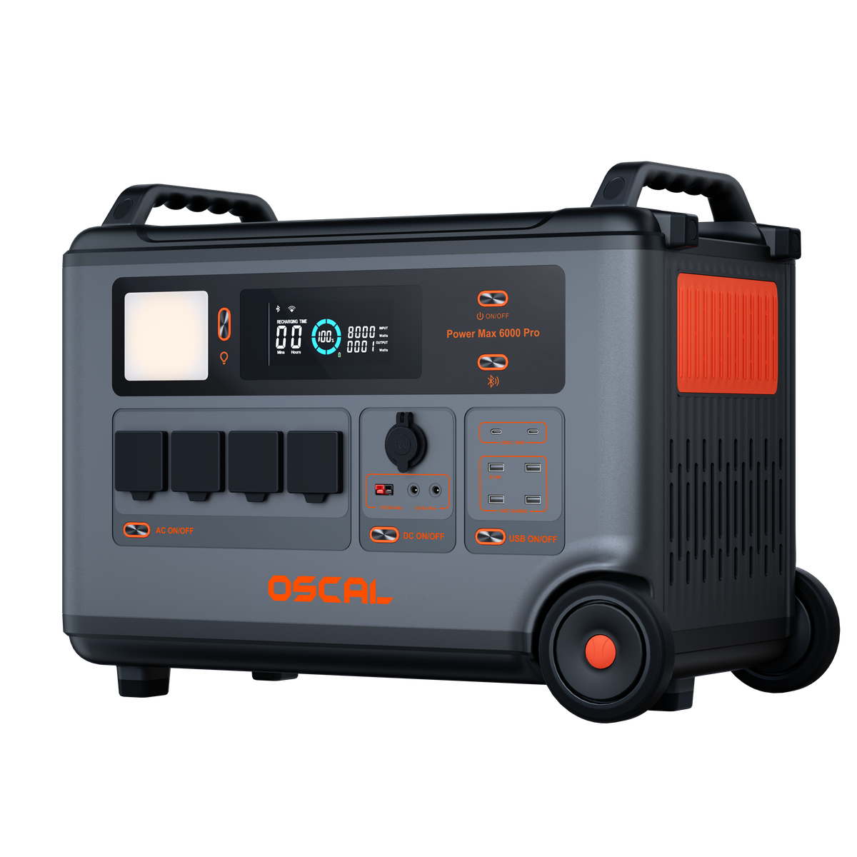 OSCAL PowerMax 6000 Pro Portable Power Station 6000W 3600Wh